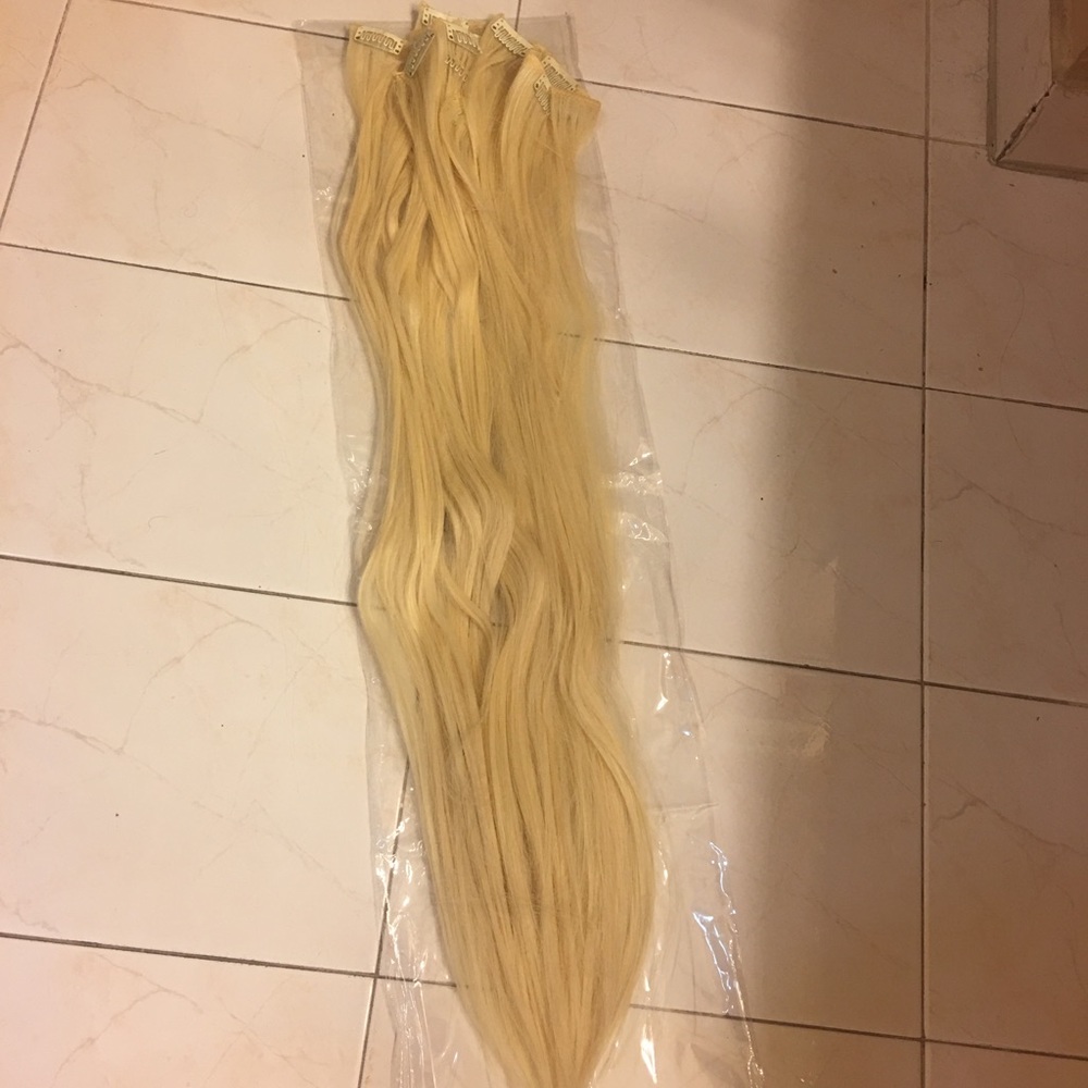 Clip on hair extensions